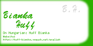 bianka huff business card